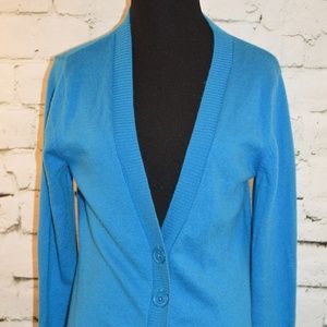 Under Armour Blue Wool Blend Cardigan Medium